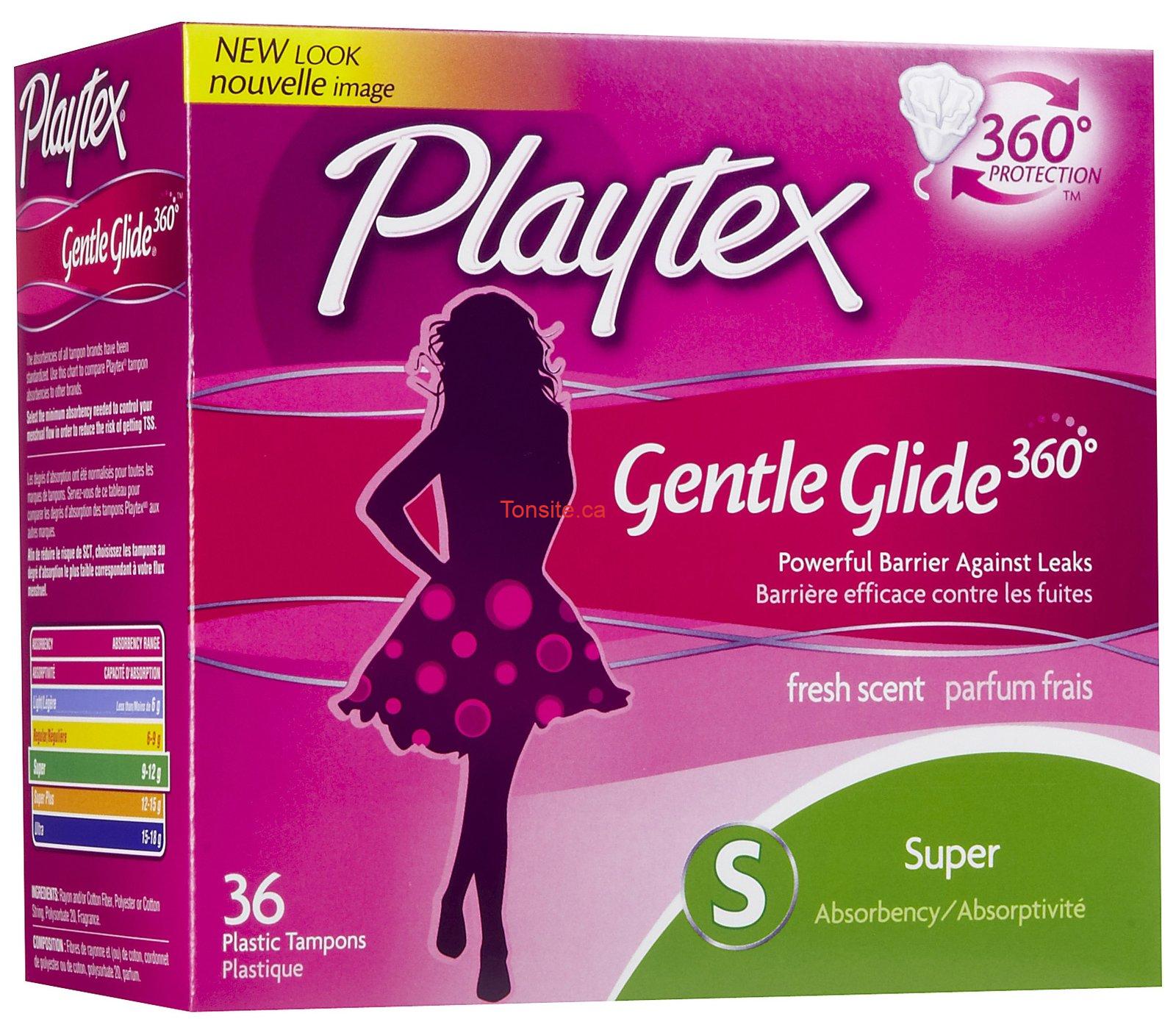 Tampons hygiéniques Playtex à 3.88$ au lieu de 6.88$ après coupon!, 