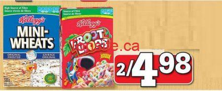 Céréales Kellogg’s Frosted Flakes 445g à 99¢ après coupon !, 