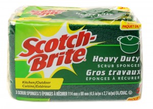 Éponges à récurer Scotch-Brite à 1$ après coupon!, 