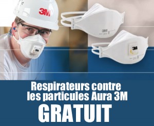 GRATUIT: Demandez des respirateurs contre les particules Aura 3M gratuitement!, 
