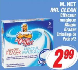 M.NET effaceur magique à 2.49$ après coupon!, 