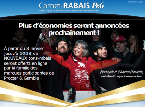 Nouveau Carnet-Rabais P&#038;G de 102$ d’économies bientôt disponible!, 
