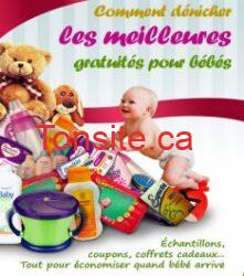 Inscrivez-vous dans le programme &#8221;échantillons gratuits pour bébé&#8221; pour recevoir une gamme de produits exclusifs pour bébé !, 