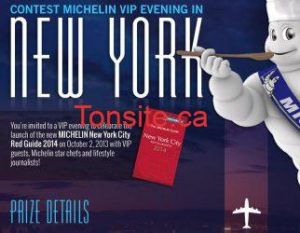 Concours Michelin : gagnez une soirée VIP à New York!