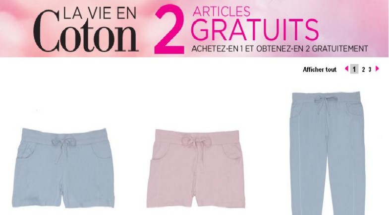 la-vie-en-rose-785x433 Promotion B2G2 sur les articles en coton chez La Vie en Rose!