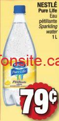 Eau Pétillante Nestlé Pure Life à 29¢ après coupon!, 