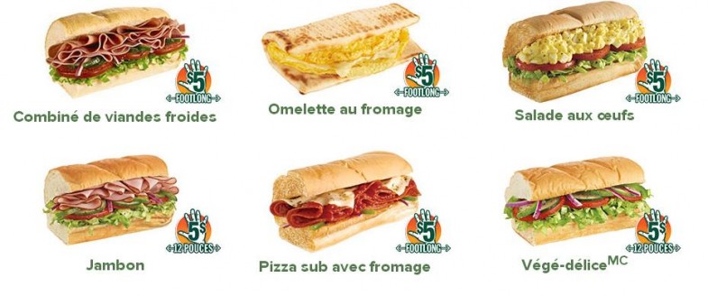 Subway: Le sandwich de 12 pouces à 5 $ est de retour!, 