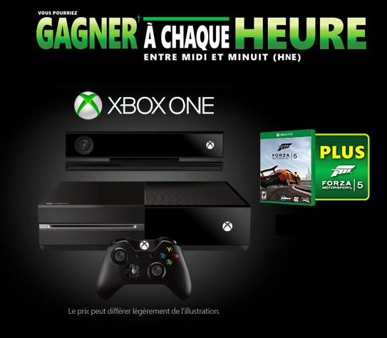 xboxone Gagnez une console de jeu Xbox One et un jeu Forza Motorsport 5!