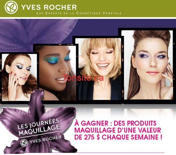 Concours Yves Rocher: Gagnez des produits de maquillage d&#8217;une valeur de 275$ chaque semaine!, 