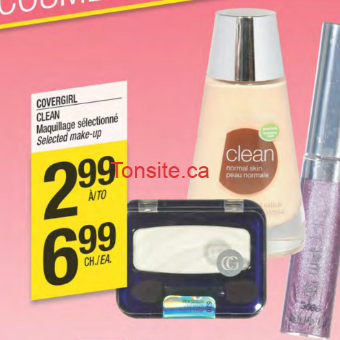 Produits de maquillage Clean de Covergirl à 1,99$ après coupon!