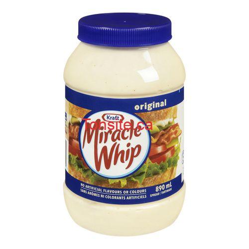 Sauce Miracle Whip de Kraft (890ml) à 2,47$ (après coupon), 