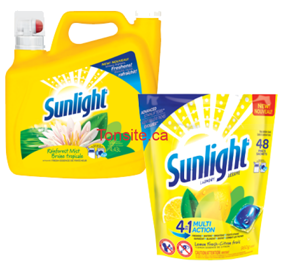 sunlight produits lessive