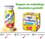 Concours Danone: Gagnez un emballage DanActive gratuit