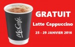 GRATUIT: Obtenez un latte Cappuccino GRATUIT chez Mc Donald’s