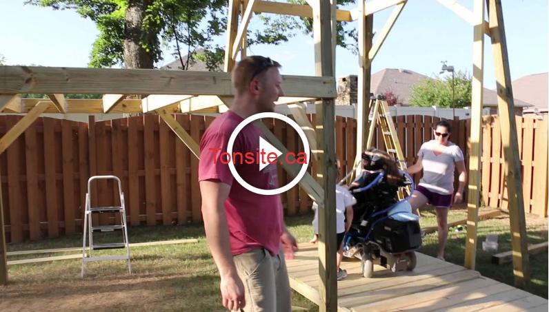 Vidéo: un père fabrique une balançoire géante pour sa fille handicapée, 