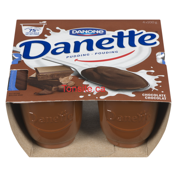 Dessert Danette de Danone (4 x 100g) à 99¢ au lieu de 2,99$