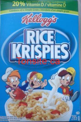 Céréales Rice Krispies à 1$ seulement!, 