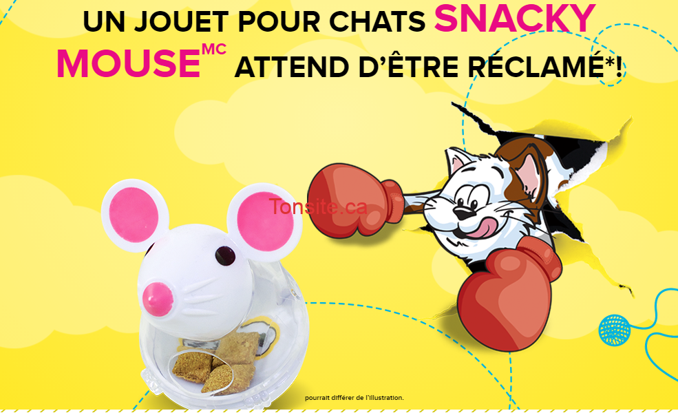 Obtenez un jouet pour chats Snacky Mouse GRATUITEMENT (après achat)