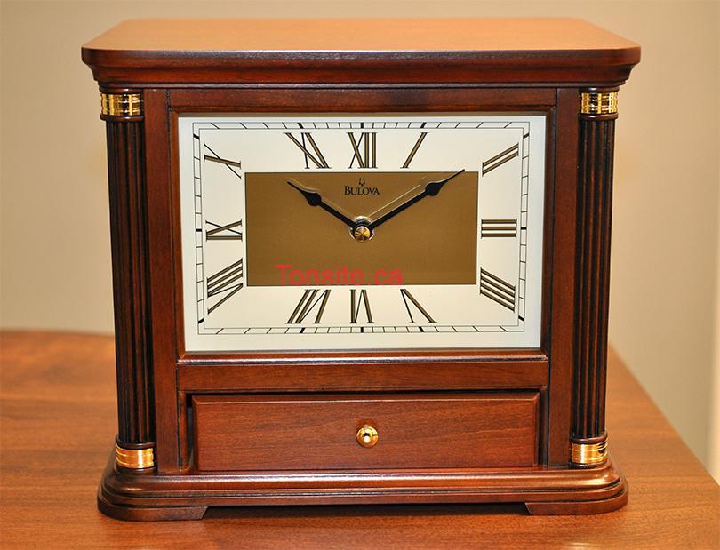 Participer pour gagner ce magnifique Horloge de table Bulova!