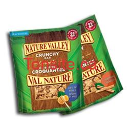 Coupon de gratuité sur barres croquantes Val Nature Granola!