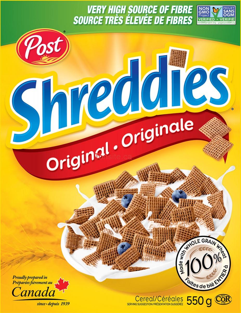CéréalesShreddiesPost(g)à,$seulement!