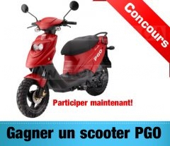 Concours: Gagner un Scooter PGO !