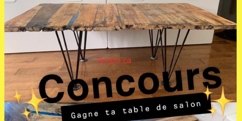 table salon concours