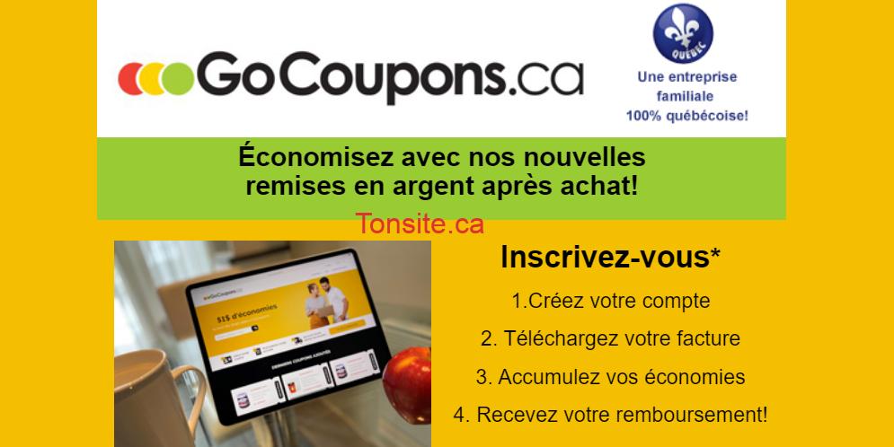 gocoupons remise Tonsite.ca