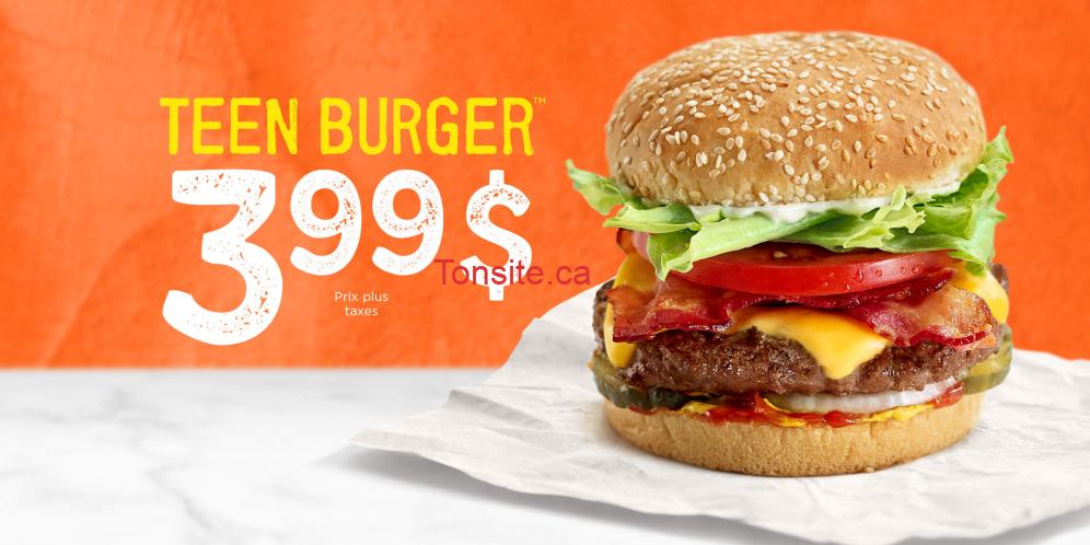 teen burger 399 Tonsite.ca