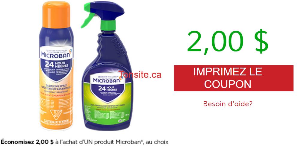 MICROBAN coupon Tonsite.ca