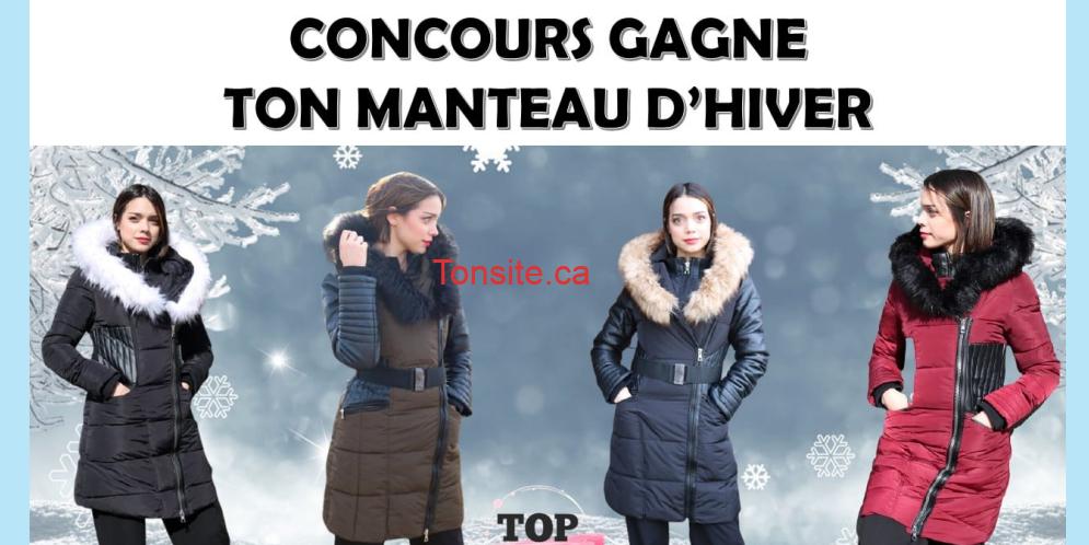 manteaux hiver concours Tonsite.ca