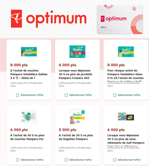 PC Optimum: Nouvelles offres Pampers téléchargeables, disponibles maintenant !, 